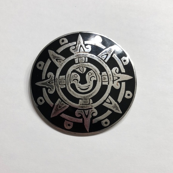 Jewelry - Aztec Brooch 2 Inch Diameter